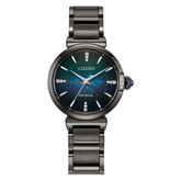 Citizen Eco Drive L Mae Watch Gray Gradient Blue Sapphire LE Watch EM1067-53E